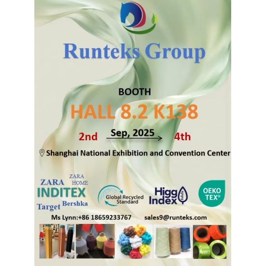 Exposición de hilados Runteks 2025 de septiembre en Shanghái