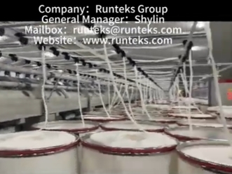 Taller de fabricación de hilos de fibra discontinua de viscosa de Runteks
